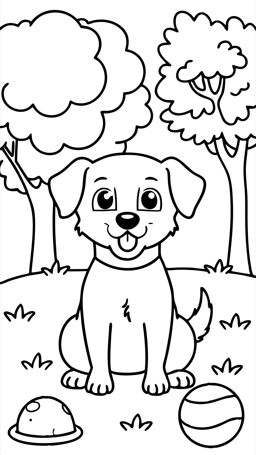 dog coloring page